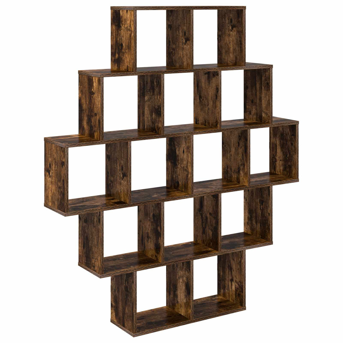 Wall Shelf 120 x 20 x 136 cm Engineered Wood Smoked oak