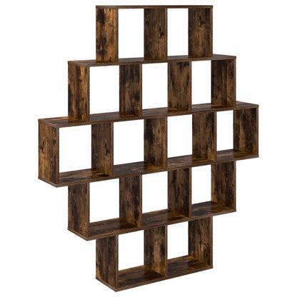 Wall Shelf 120 x 20 x 136 cm Engineered Wood Smoked oak