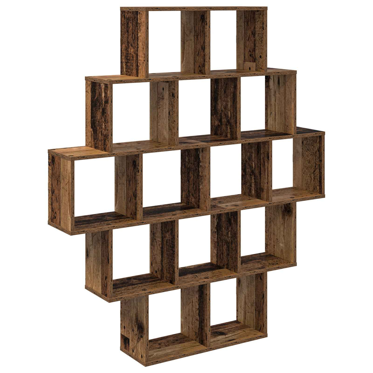 Wall Shelf 120 x 20 x 136 cm Engineered Wood Old wood