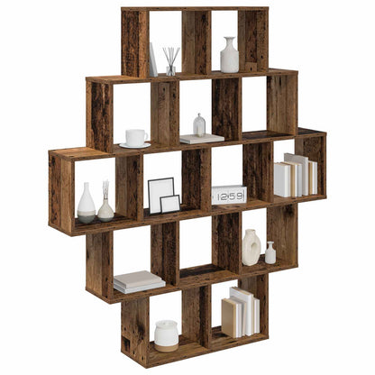 Wall Shelf 120 x 20 x 136 cm Engineered Wood Old wood