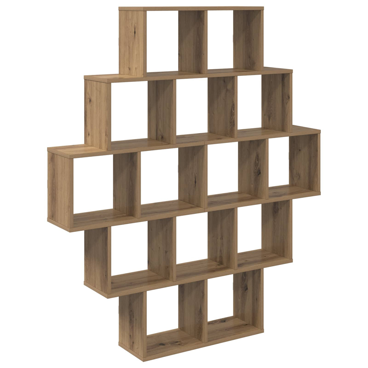 Wall Shelf 120 x 20 x 136 cm Engineered Wood Artisan oak