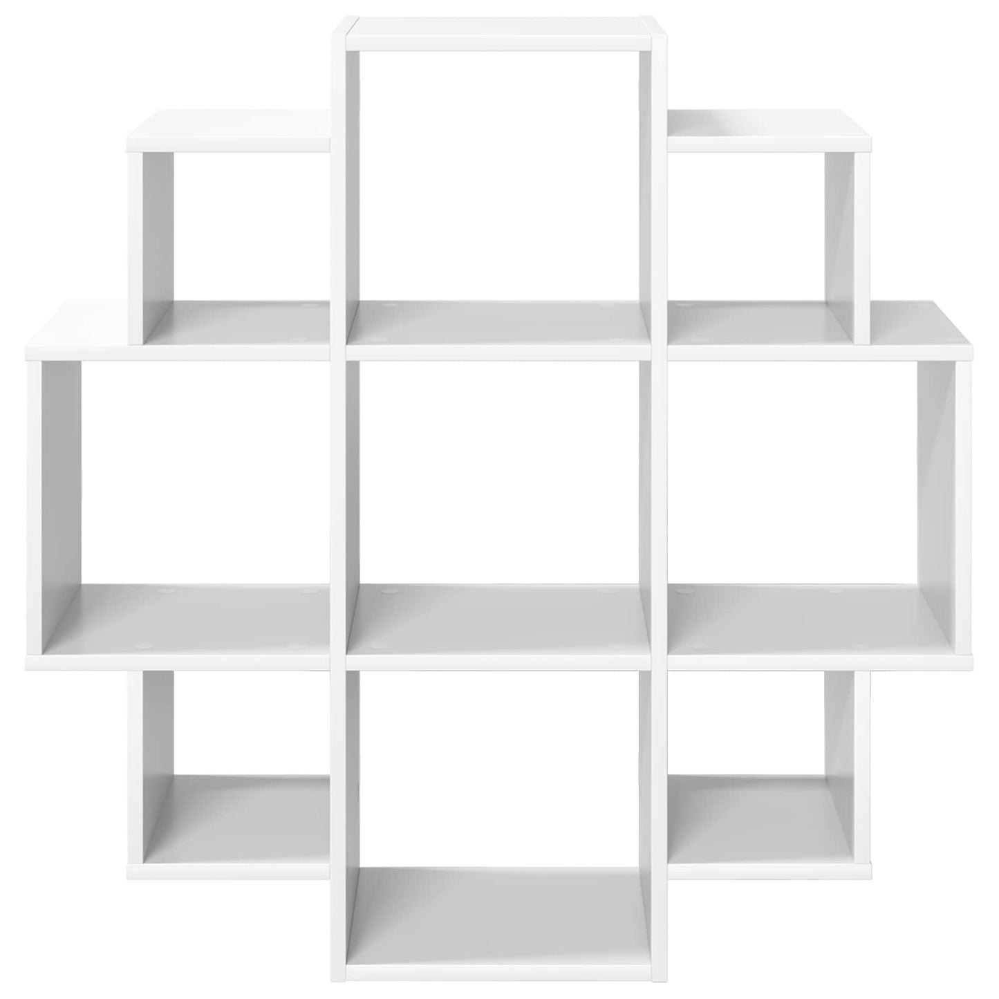 vidaXL Wall Shelf White 90 x 25 x 90 cm Engineered Wood 4
