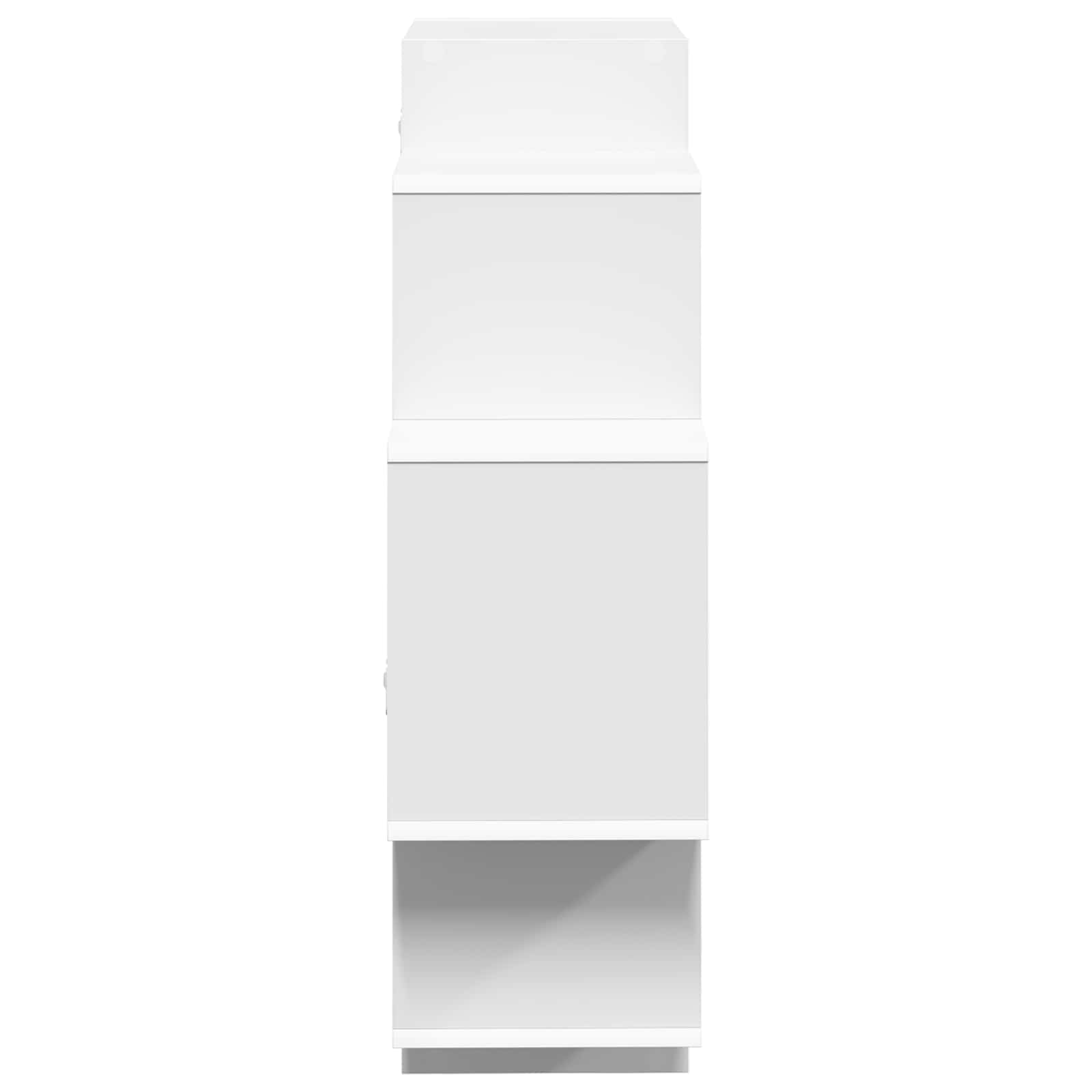 vidaXL Wall Shelf White 90 x 25 x 90 cm Engineered Wood 5