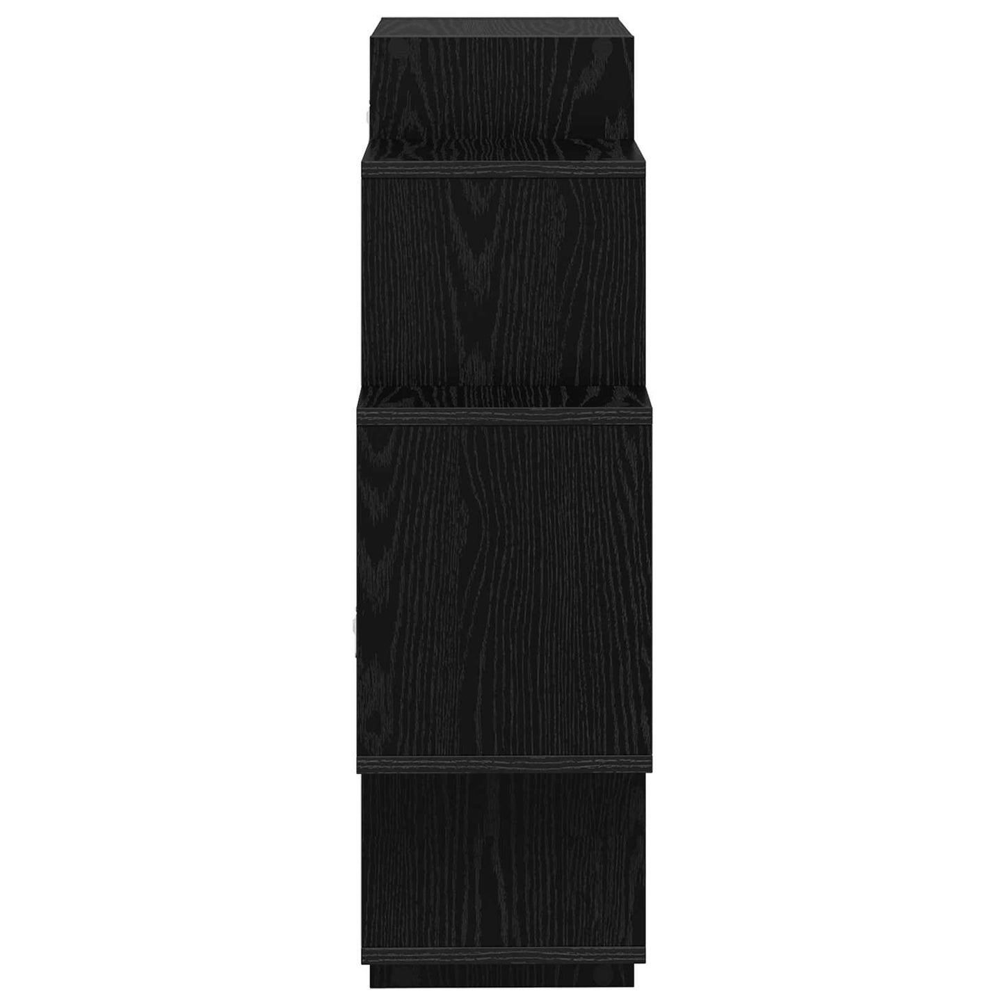 vidaXL Wall Shelf Black Oak 90 x 25 x 90 cm Engineered Wood 5
