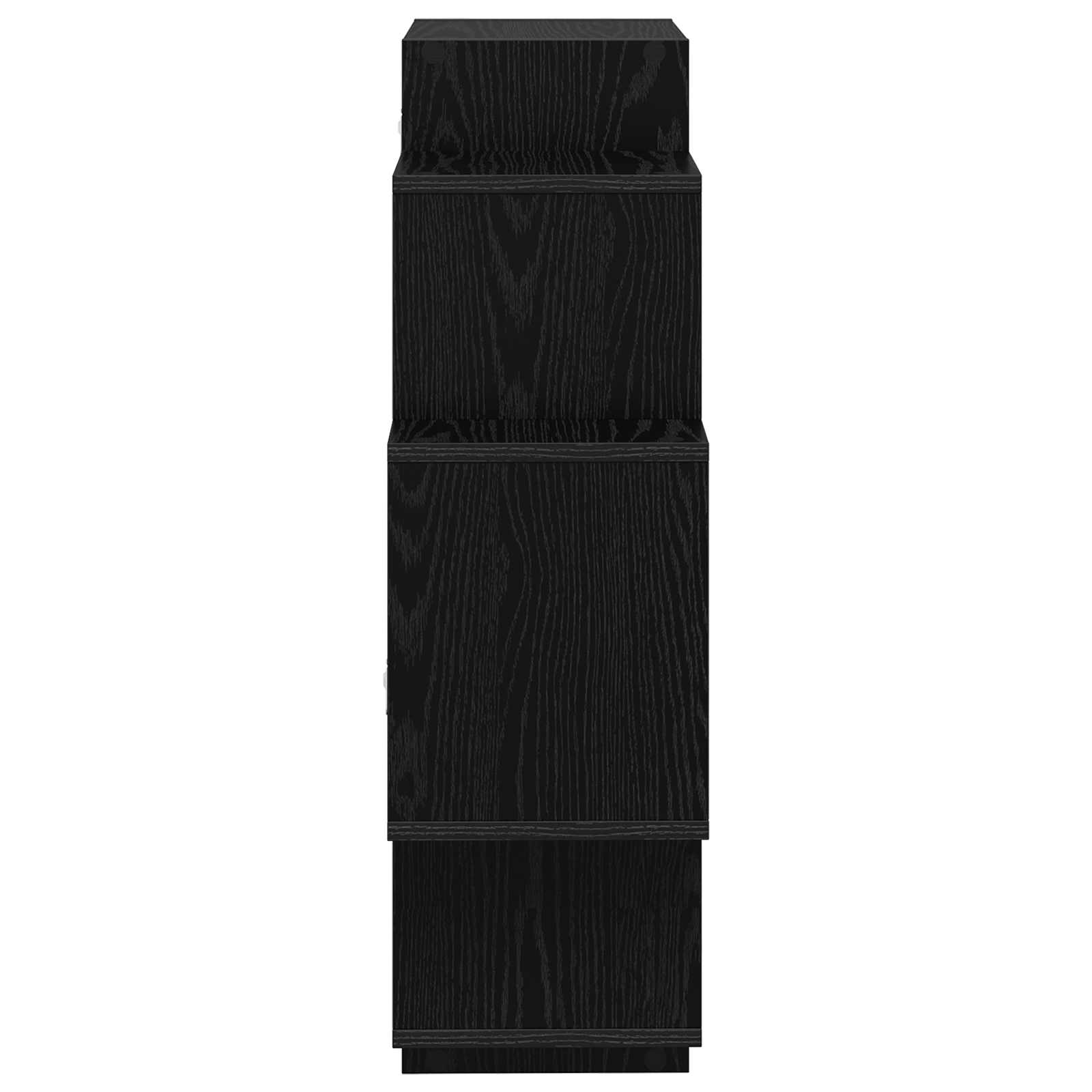 vidaXL Wall Shelf Black Oak 90 x 25 x 90 cm Engineered Wood 5