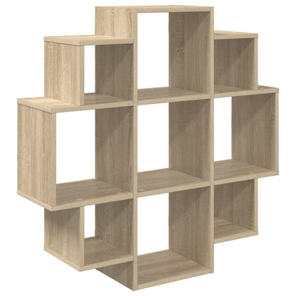 vidaXL Wall Shelf Sonoma Oak 90 x 25 x 90 cm Engineered Wood 2