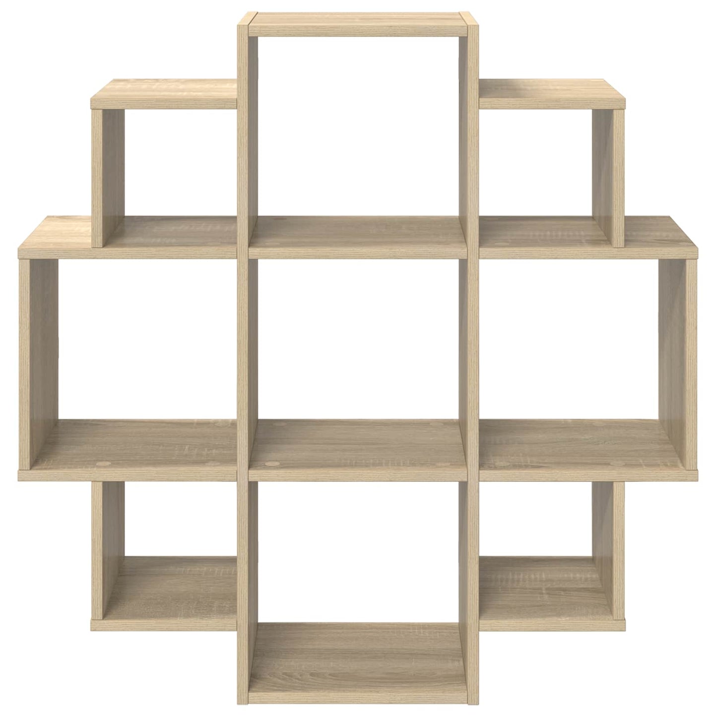 vidaXL Wall Shelf Sonoma Oak 90 x 25 x 90 cm Engineered Wood 4