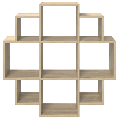 vidaXL Wall Shelf Sonoma Oak 90 x 25 x 90 cm Engineered Wood 4