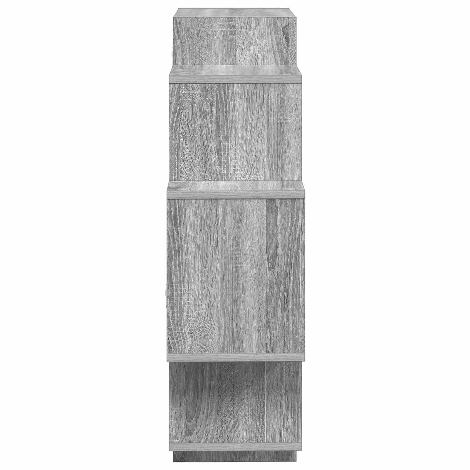 vidaXL Wall Shelf Grey Sonoma 90 x 25 x 90 cm Engineered Wood 5