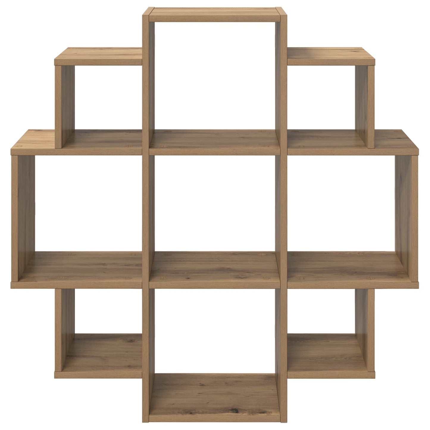 vidaXL Wall Shelf Artisan Oak 90 x 25 x 90 cm Engineered Wood 4