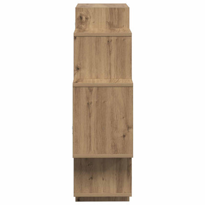 vidaXL Wall Shelf Artisan Oak 90 x 25 x 90 cm Engineered Wood 5