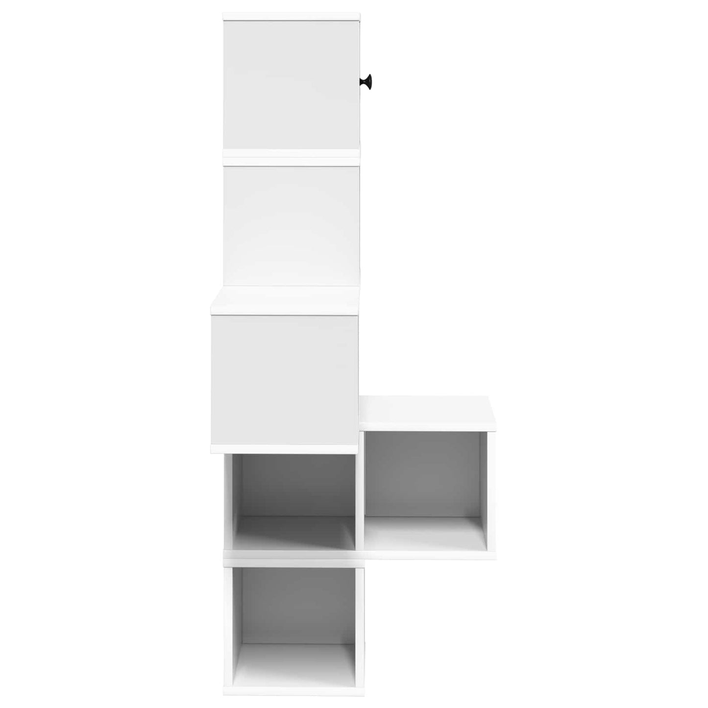 vidaXL Wall Corner Shelf White 48 x 48 x 120 cm Engineered Wood 5