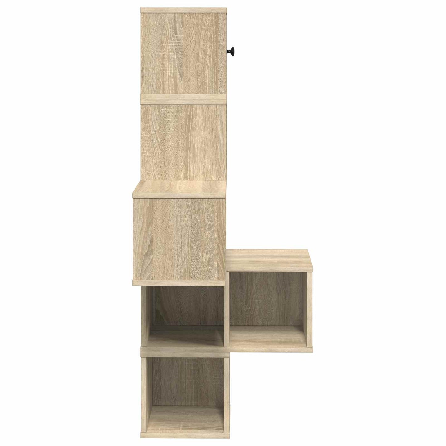 vidaXL Wall Corner Shelf Sonoma Oak 48 x 48 x 120 cm Engineered Wood 5