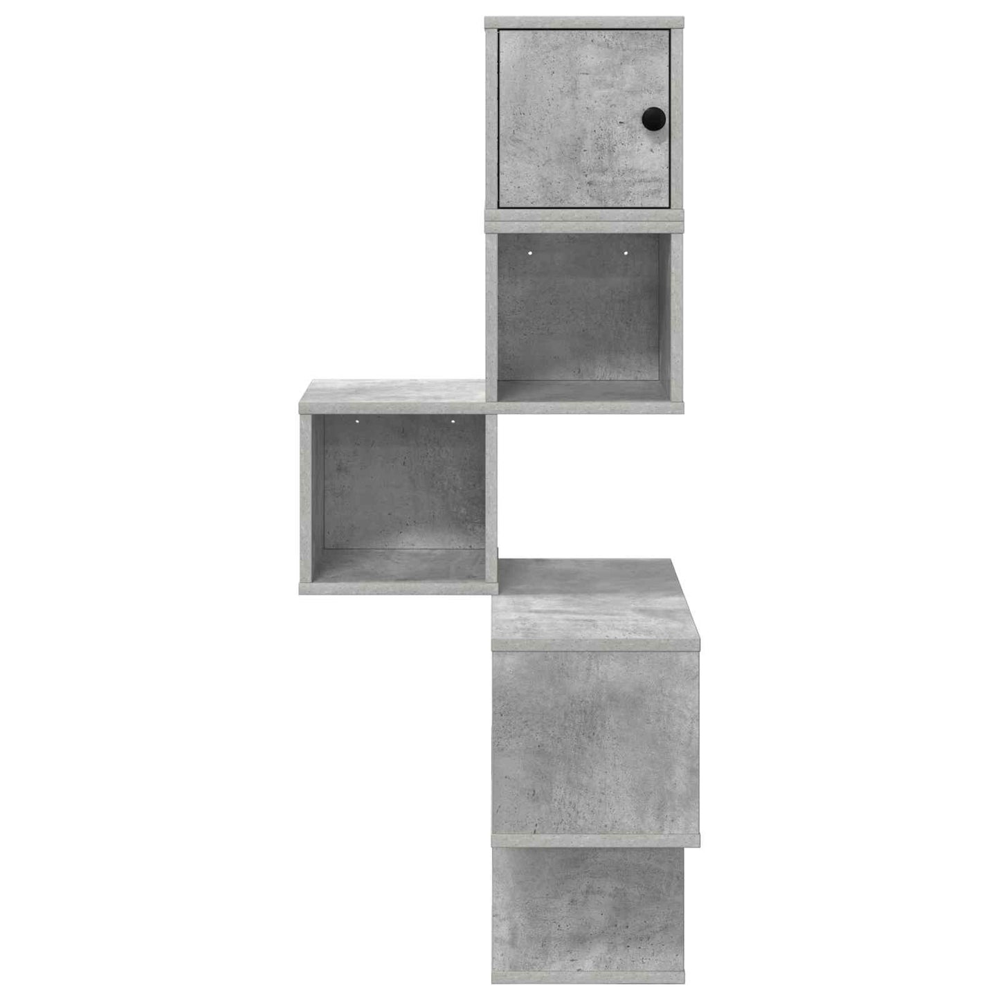 vidaXL Wall Corner Shelf Concrete Grey 48 x 48 x 120 cm 4