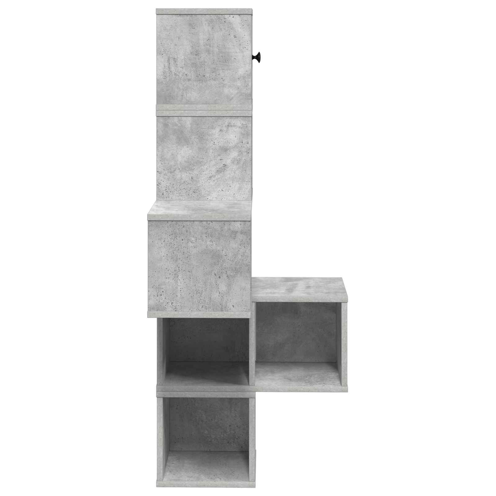 vidaXL Wall Corner Shelf Concrete Grey 48 x 48 x 120 cm 5