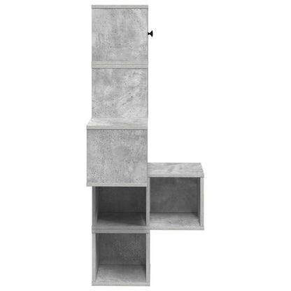 vidaXL Wall Corner Shelf Concrete Grey 48 x 48 x 120 cm 5