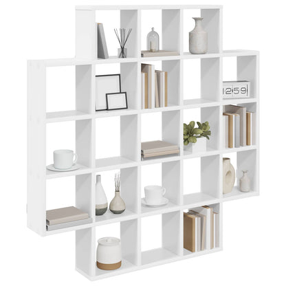 vidaXL Wall Shelf White 100 x 13 x 100 cm Engineered Wood 3