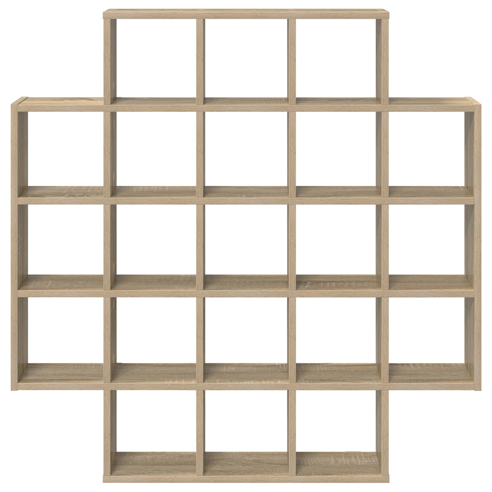 vidaXL Wall Shelf Sonoma Oak 100 x 13 x 100 cm Engineered Wood 4