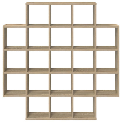 vidaXL Wall Shelf Sonoma Oak 100 x 13 x 100 cm Engineered Wood 4