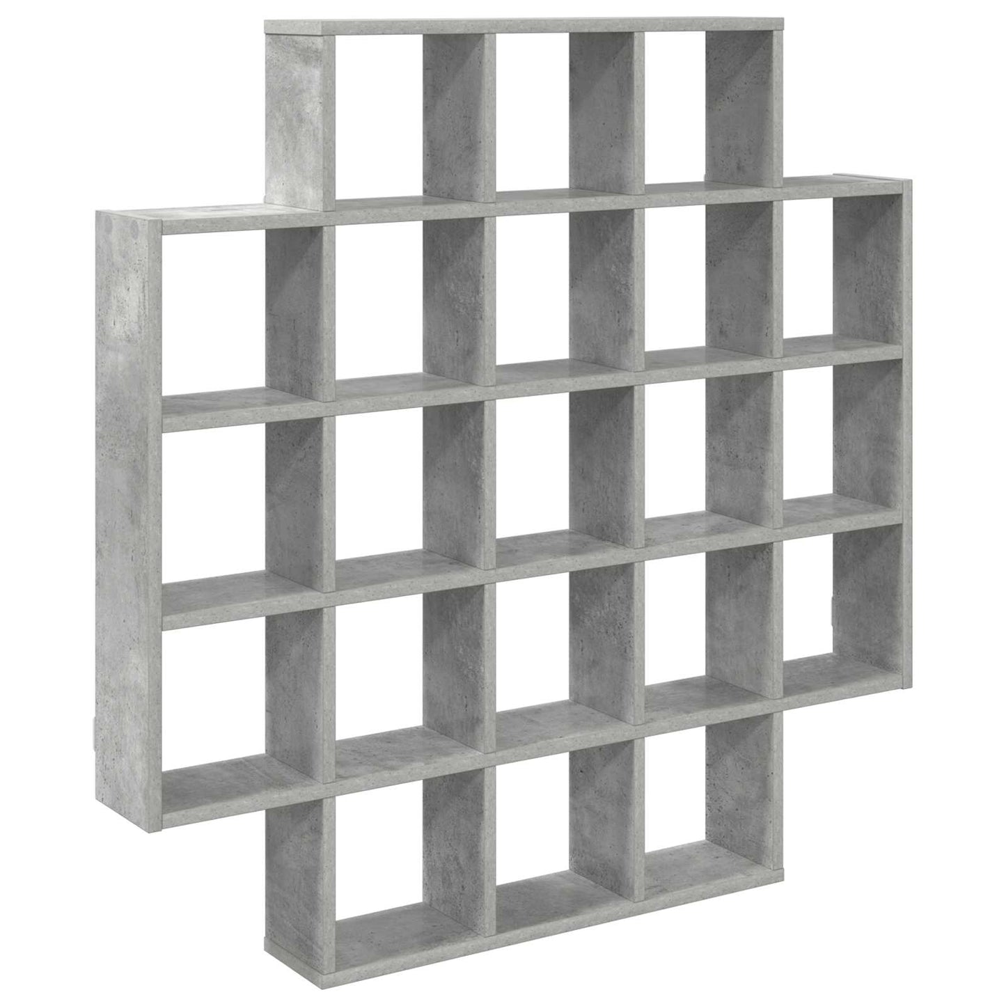 vidaXL Wall Shelf Concrete Grey 100 x 13 x 100 cm Engineered Wood 2