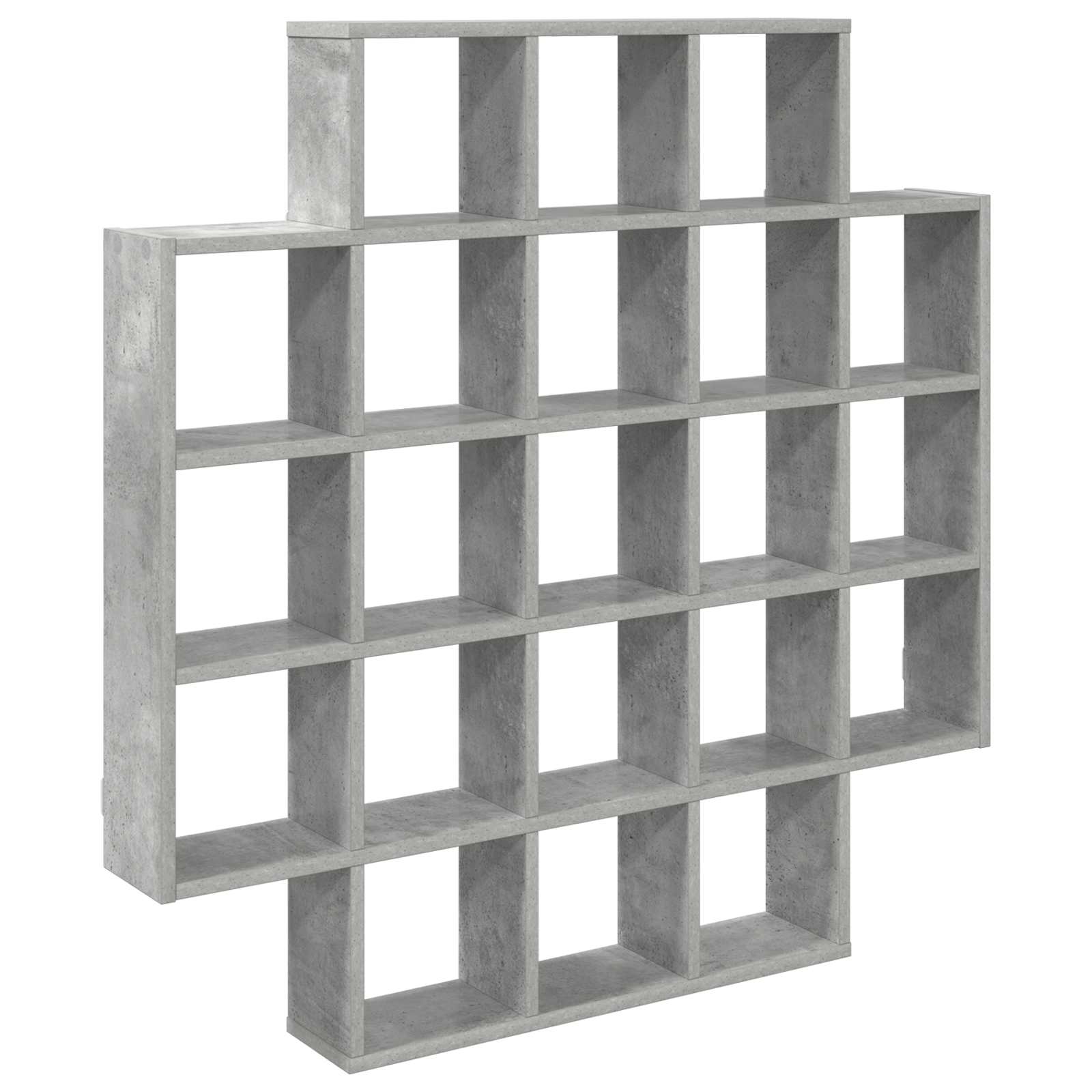 vidaXL Wall Shelf Concrete Grey 100 x 13 x 100 cm Engineered Wood 2
