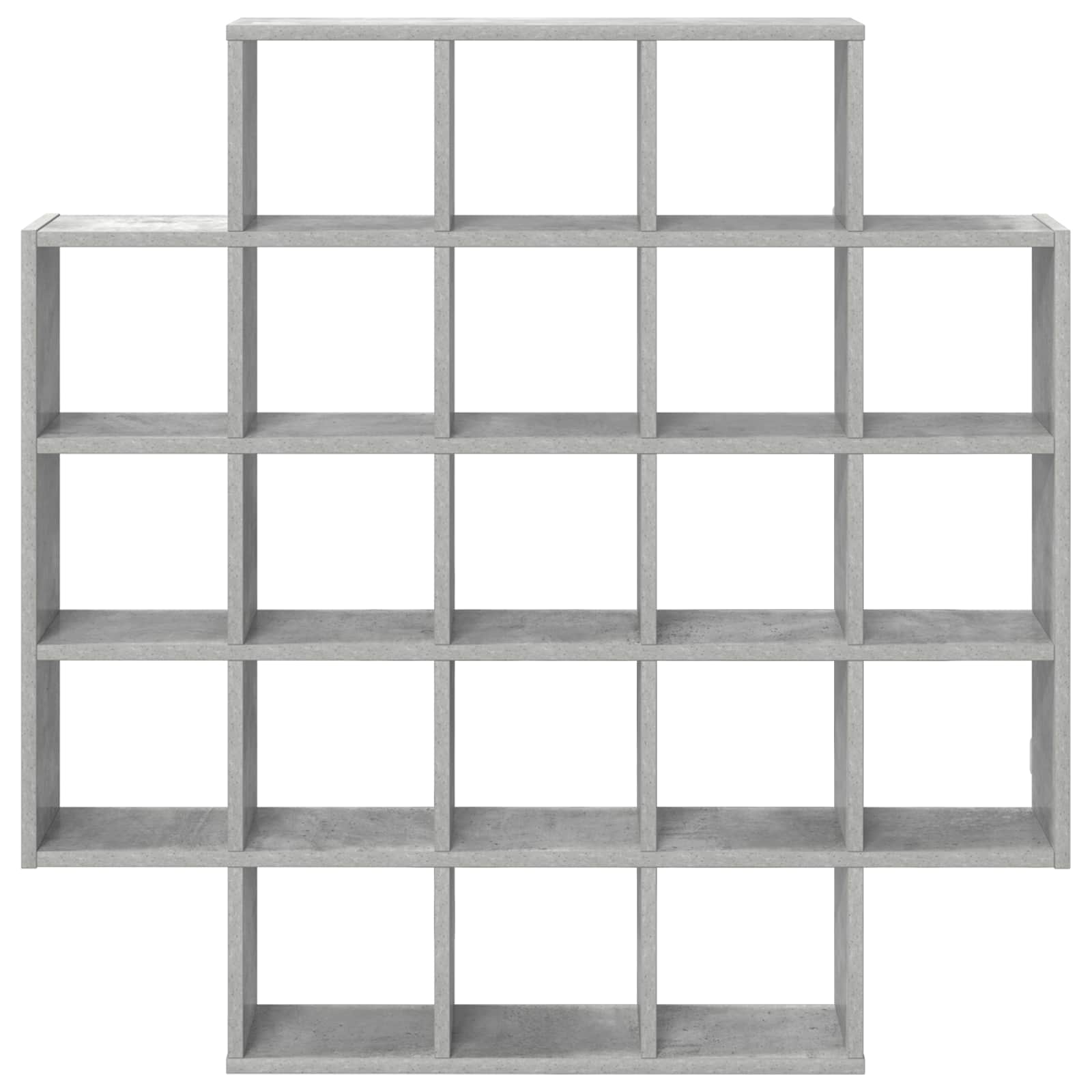 vidaXL Wall Shelf Concrete Grey 100 x 13 x 100 cm Engineered Wood 4