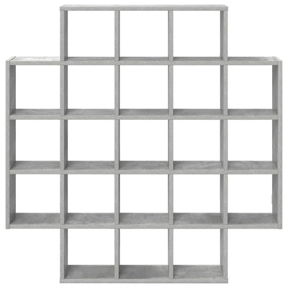 vidaXL Wall Shelf Concrete Grey 100 x 13 x 100 cm Engineered Wood 4