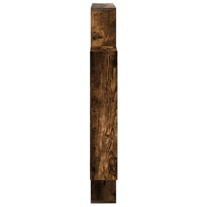 vidaXL Wall Shelf Smoked Oak 100 x 13 x 100 cm Engineered Wood 5