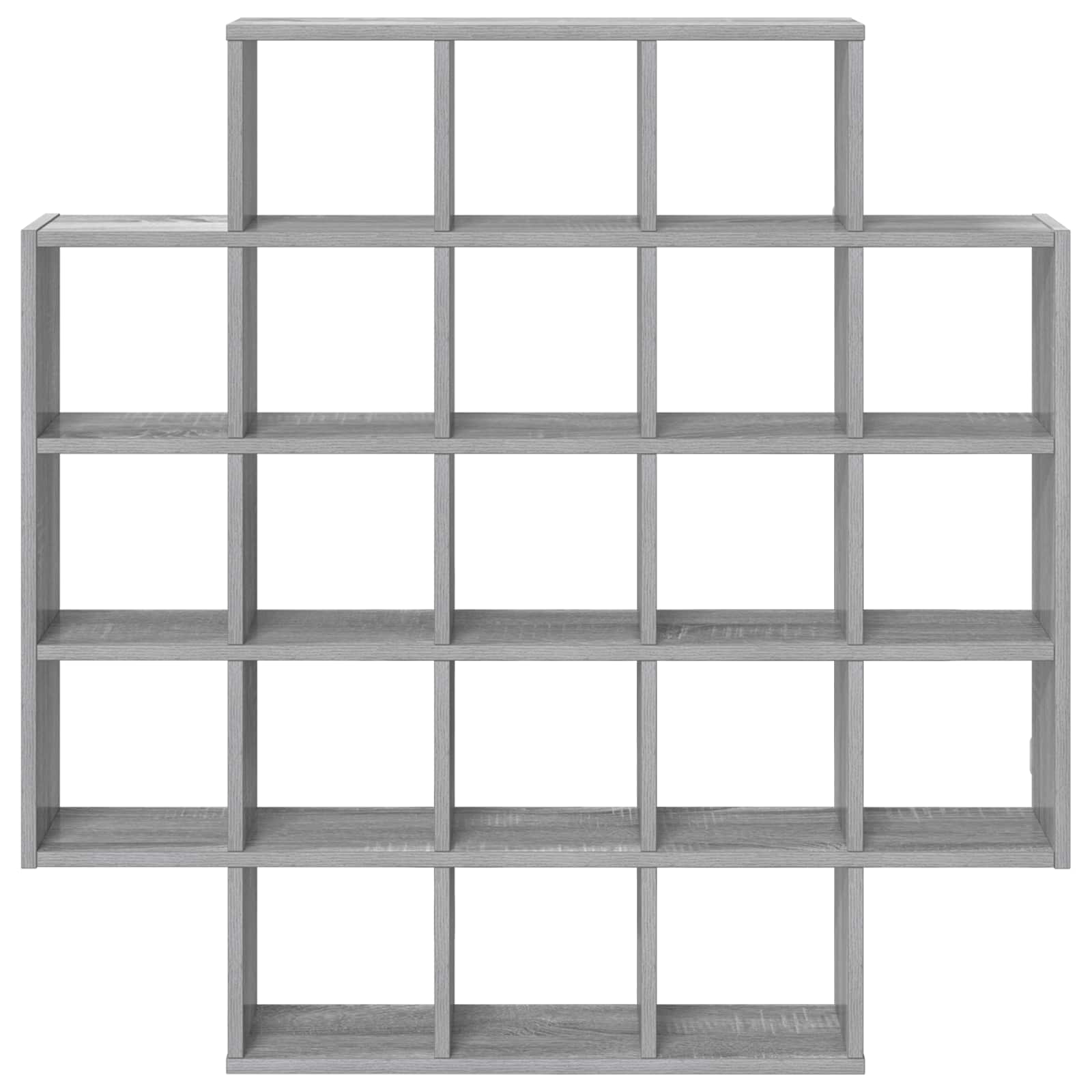 vidaXL Wall Shelf Grey Sonoma 100 x 13 x 100 cm Engineered Wood 4