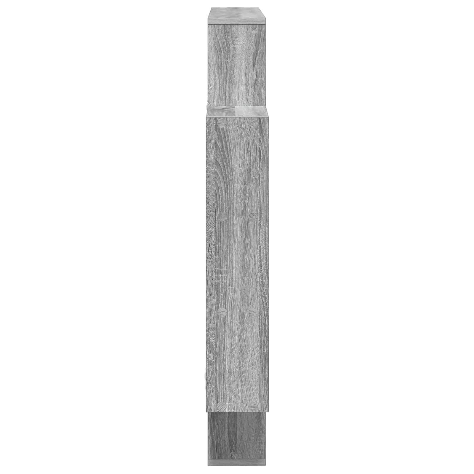 vidaXL Wall Shelf Grey Sonoma 100 x 13 x 100 cm Engineered Wood 5