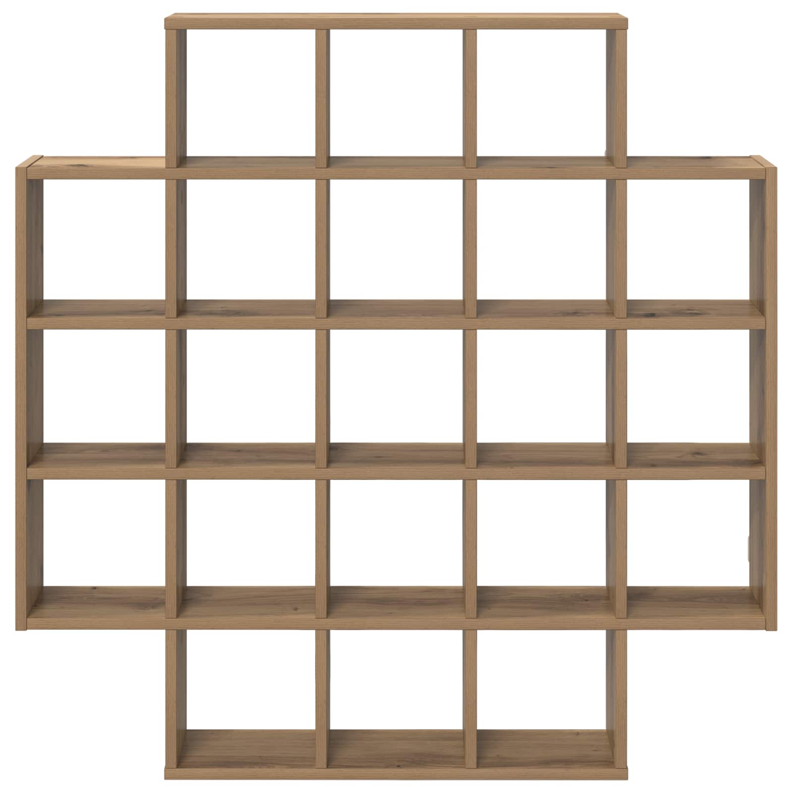 vidaXL Wall Shelf Artisan Oak 100 x 13 x 100 cm Engineered Wood 4