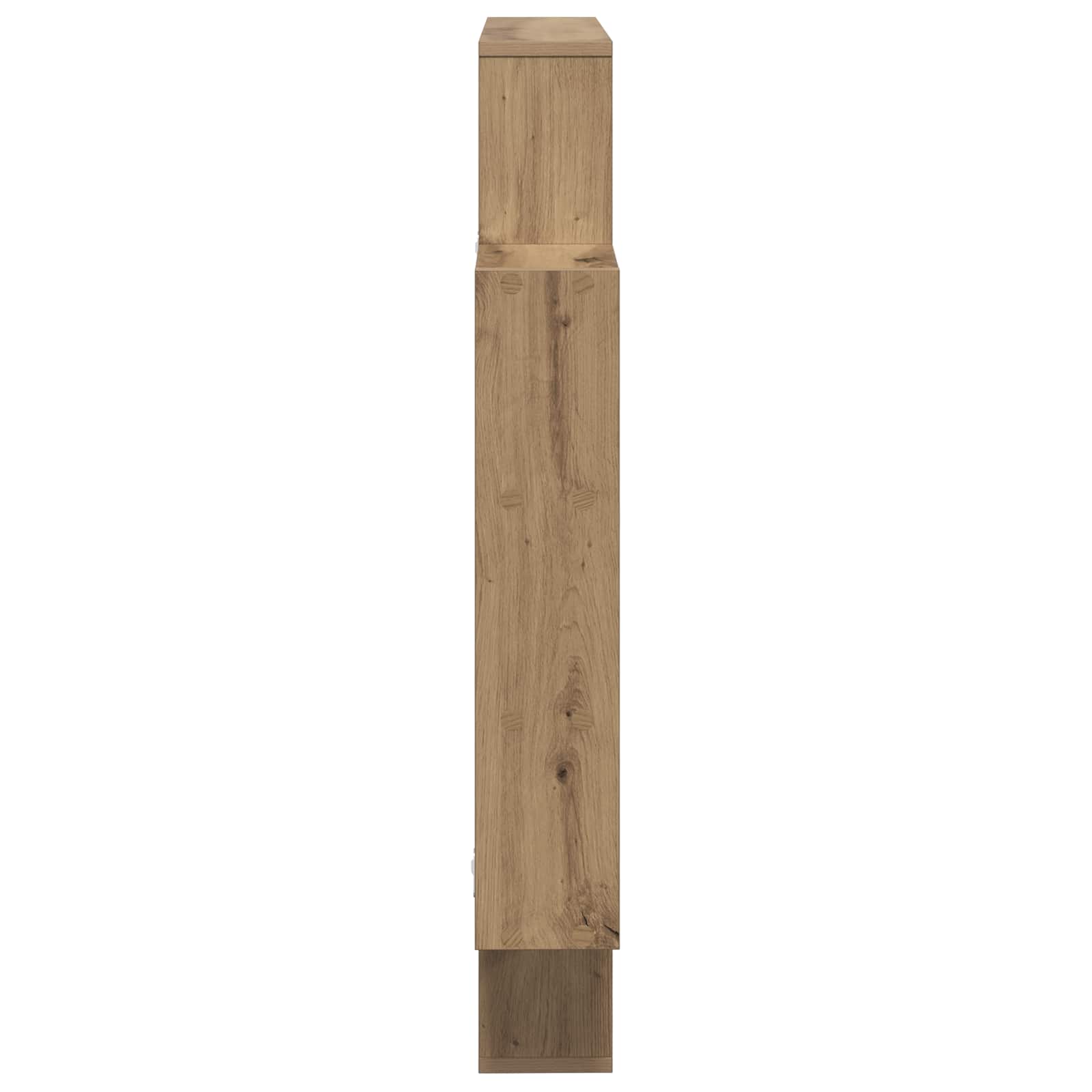 vidaXL Wall Shelf Artisan Oak 100 x 13 x 100 cm Engineered Wood 5