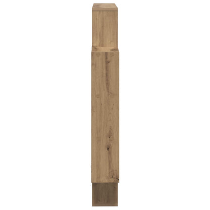 vidaXL Wall Shelf Artisan Oak 100 x 13 x 100 cm Engineered Wood 5