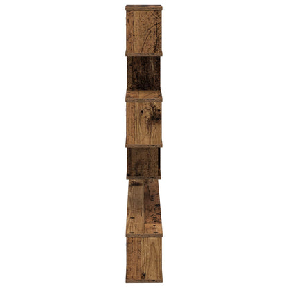 vidaXL Wall-Mounted TV Shelf Old Wood 200 x 15 x 94 cm Engineered Wood 5