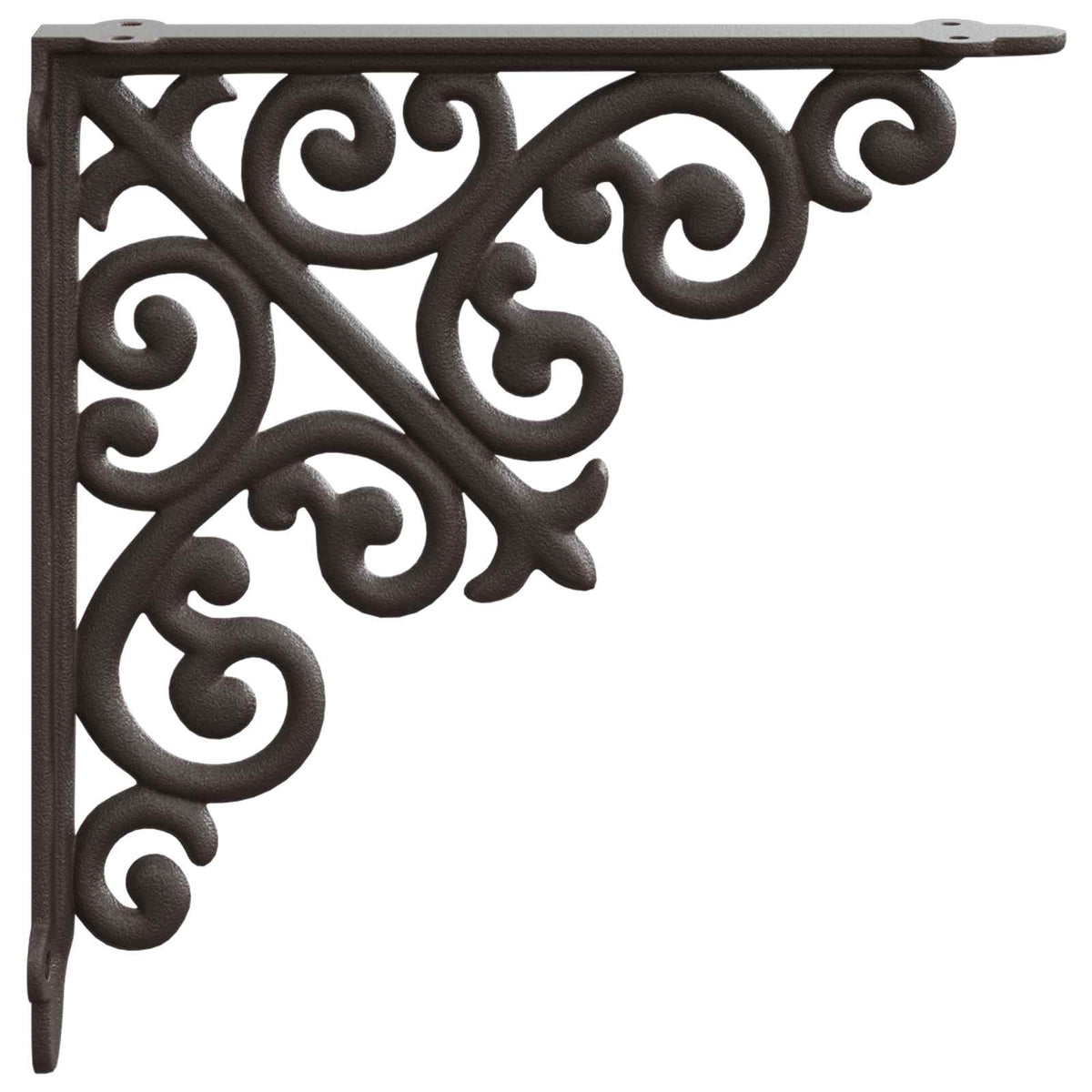 vidaXL Wall Shelf Brackets 12 pcs Antique Brown 14 x 14 x 3.5 cm Steel 2