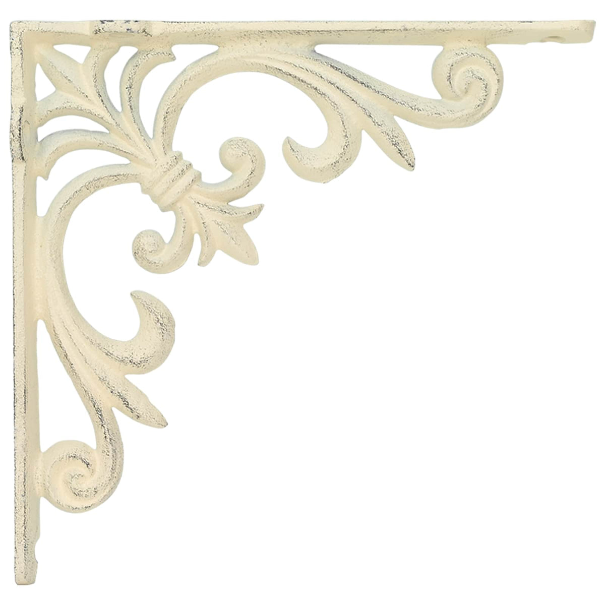 Wall Shelf Brackets 12 pcs Antique White