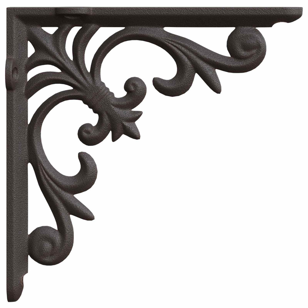 vidaXL Wall Shelf Brackets 12 pcs Antique Brown 14.5 x 14.5 x 3 cm 2