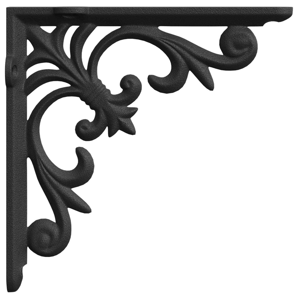Wall Shelf Brackets 10 x 10 x 2.8 cm Steel 12 Black