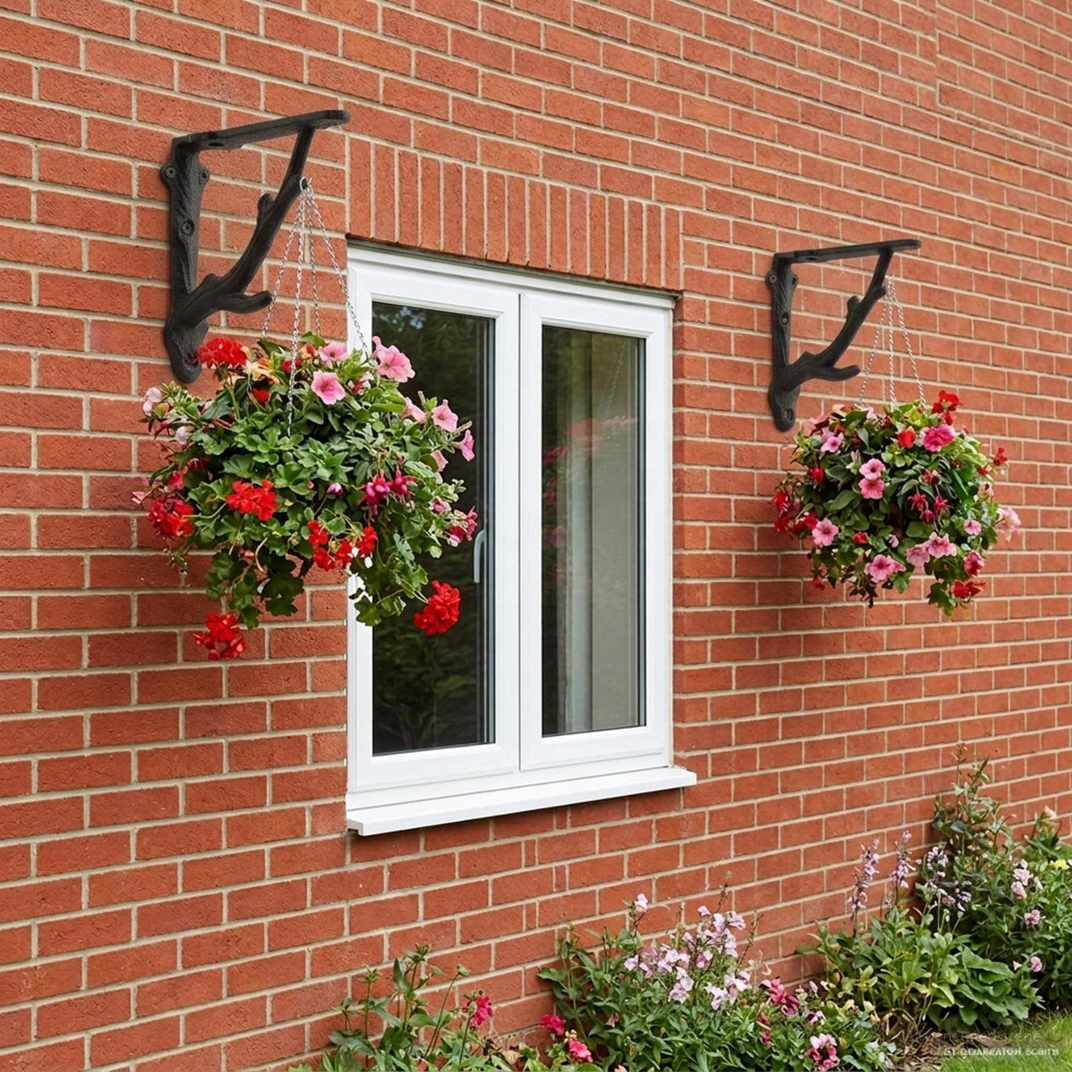 Wall Shelf Brackets 12 pcs Black