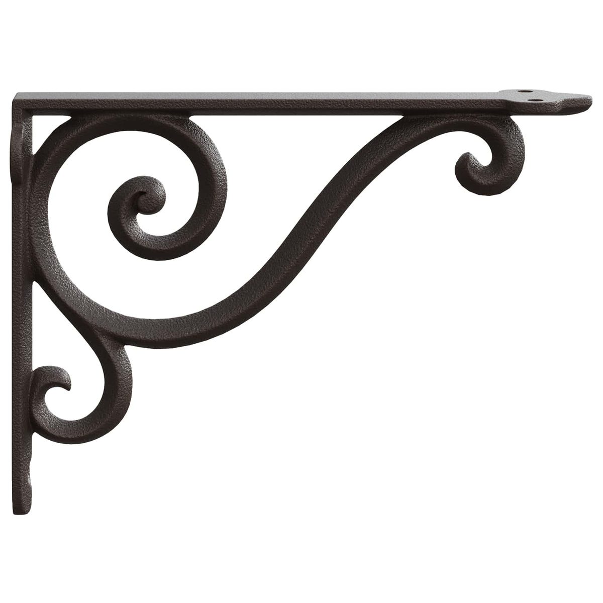 Wall Shelf Brackets 12 pcs Antique Brown Steel