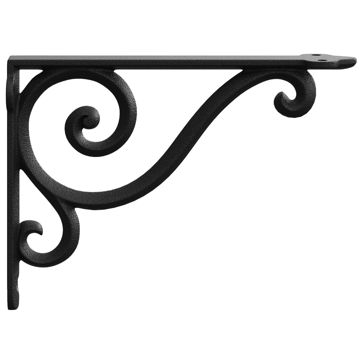 Wall Shelf Brackets 12 pcs Black