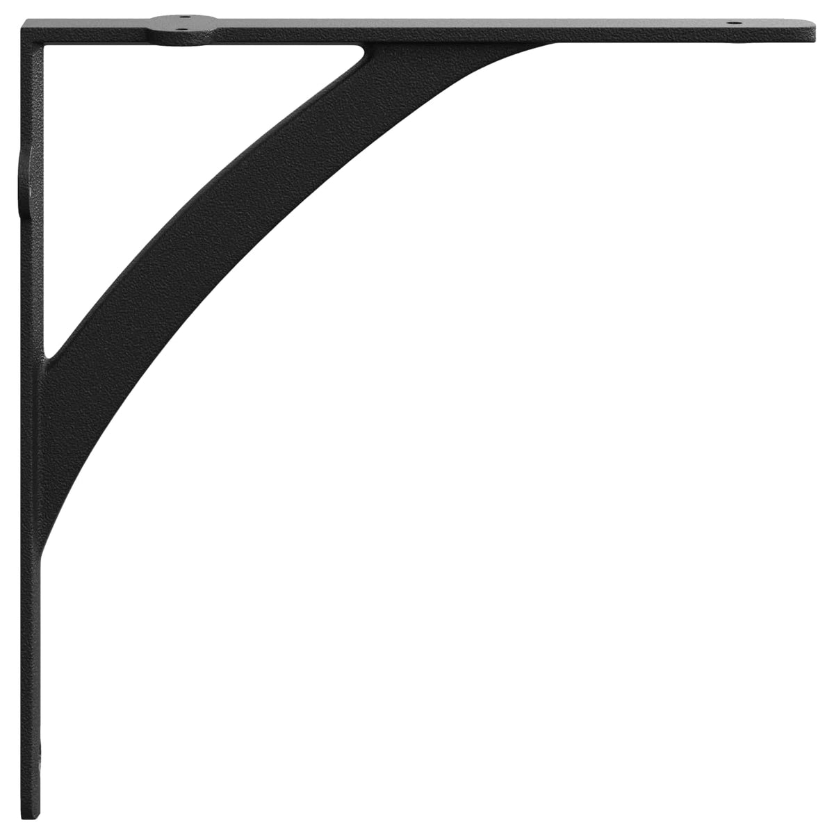 vidaXL Wall Shelf Brackets 12 pcs Black 14.5 x 14.5 x 3.5 cm Steel 2