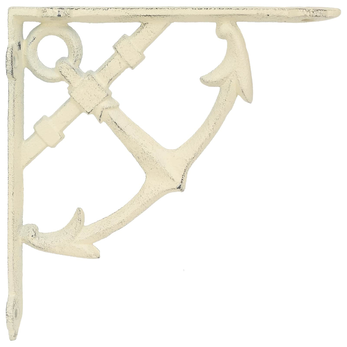 vidaXL Wall Shelf Brackets 12 pcs Antique White 14.5 x 14.5 x 3.5 cm 2