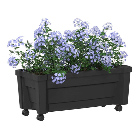 Calypso Planter with Wheels PP Anthracite