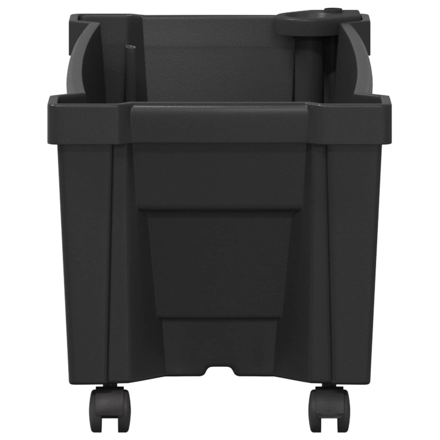 vidaXL Calypso Planter with Wheels PP Anthracite 4