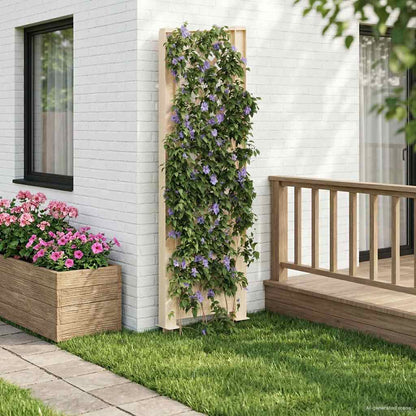 vidaXL Trellis with Spike PP White 1
