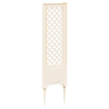 vidaXL Trellis with Spike PP White 2
