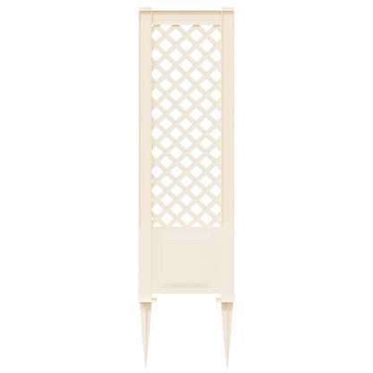 vidaXL Trellis with Spike PP White 4
