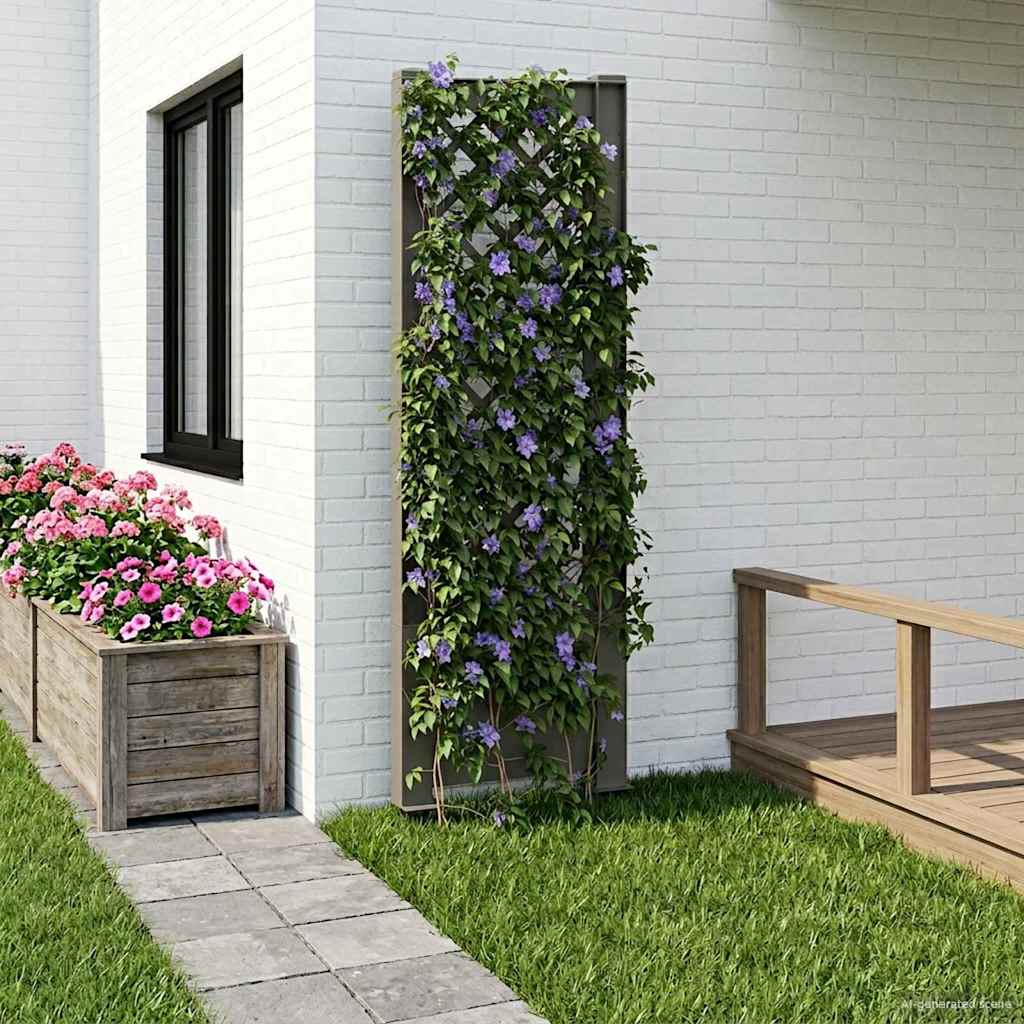 vidaXL Trellis with Spike PP Grey 1