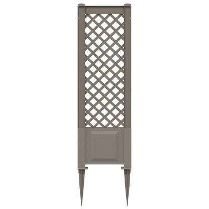vidaXL Trellis with Spike PP Grey 4